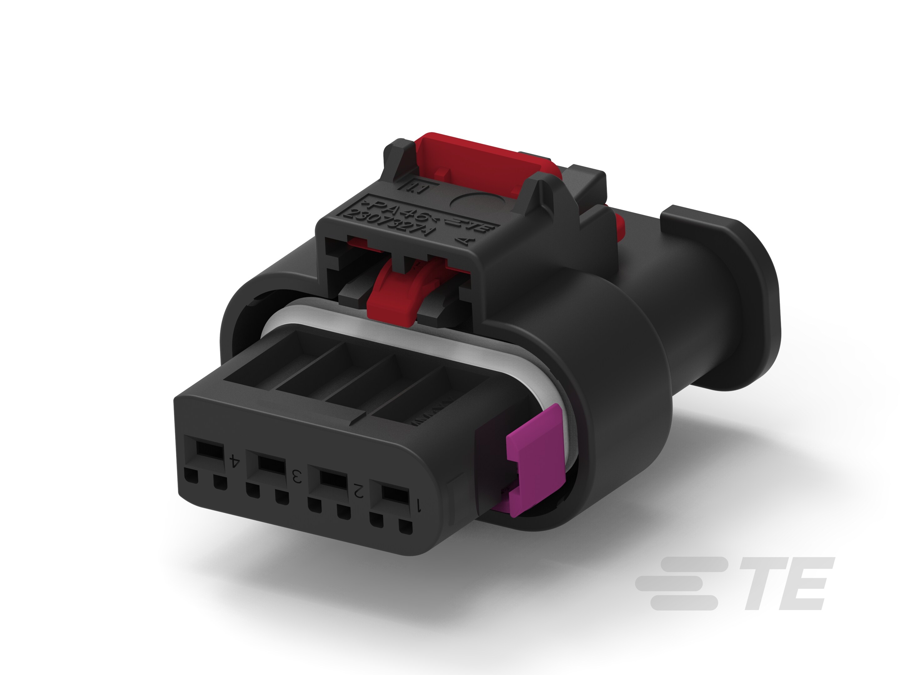 4POS,HPF 1.2,REC HSG ASSY,SLD-5-2307329-1