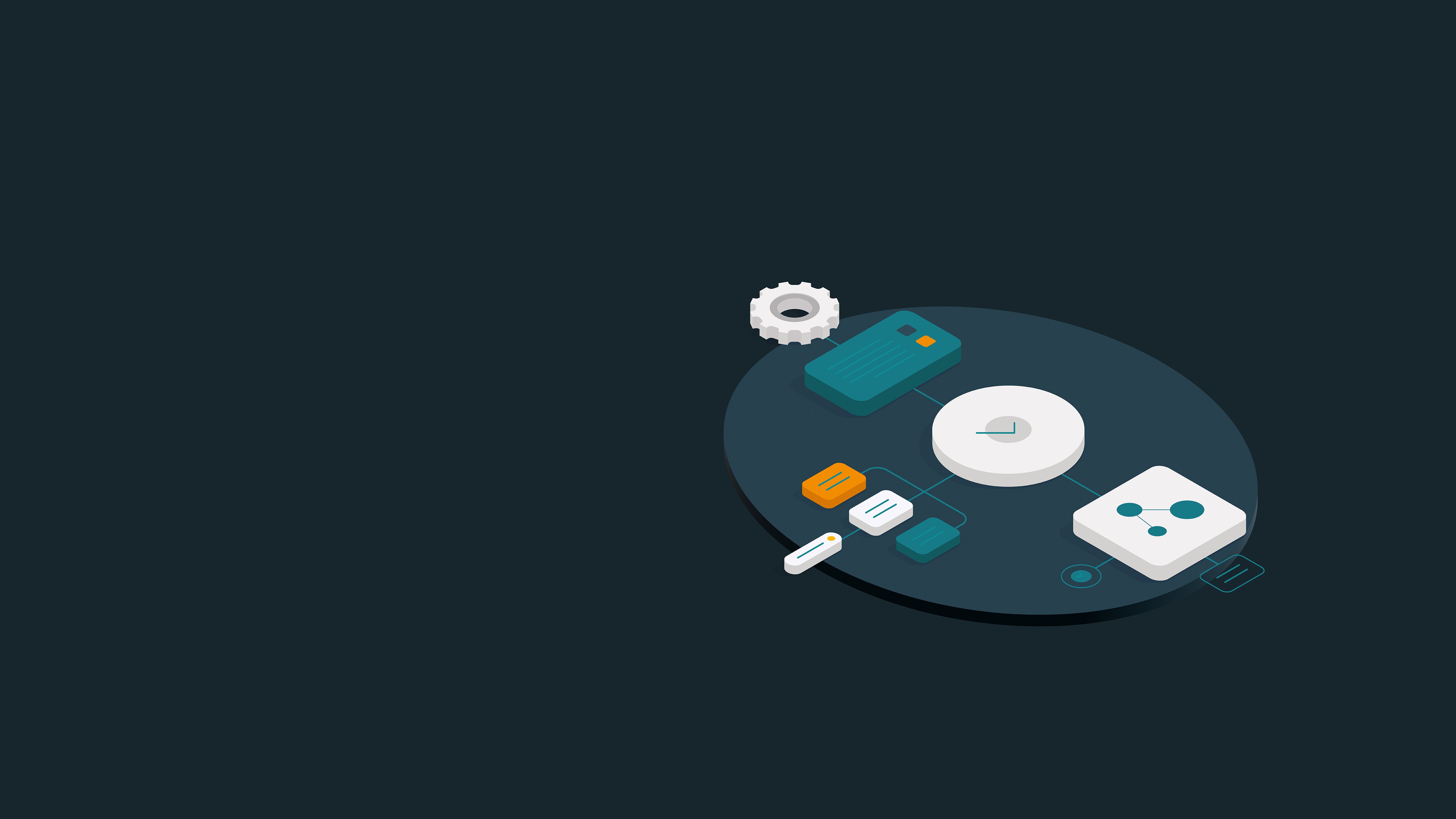 插图描绘了一块电路板，其上嵌有一座模拟时钟，并附带一条技术采用时间轴。