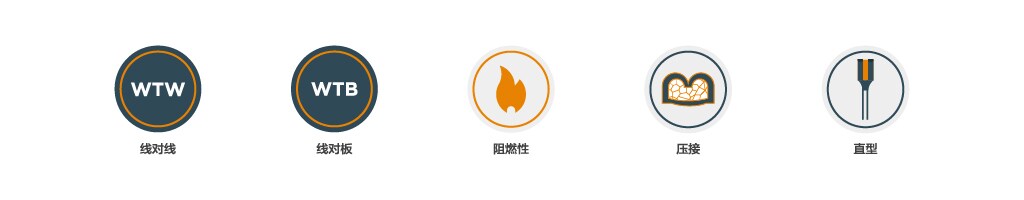 适用于多种厚度公端的 4pt8 faston 母端