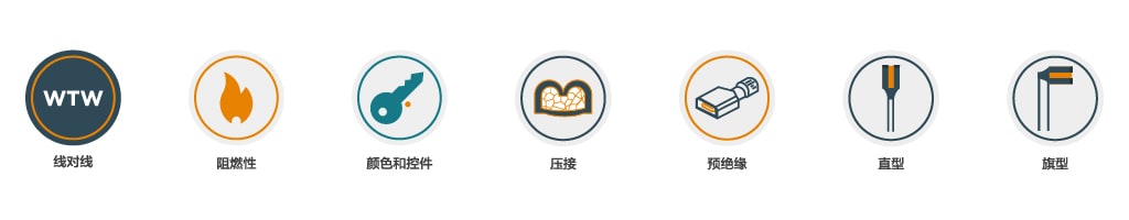 ultra fast 完全绝缘 faston 母端和公端