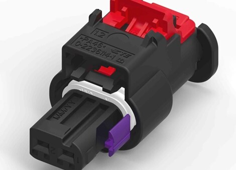 HPF 1.2 连接器，白色背景上带有灰色阴影