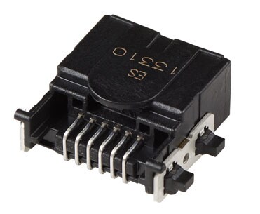 6P 直角 SMT 公端