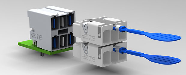 堆叠式 2X3 ELCON 迷你连接器解决方案