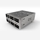 具有 EMI 弹簧的堆叠壳体结构