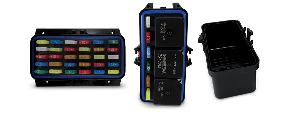 密封型专线保险丝和继电器外壳