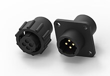 电缆到面板连接器