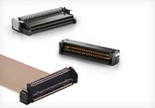 白色背景中的 ERNI MicroCon 连接器