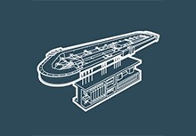 智能输送机的灰色和白色线图