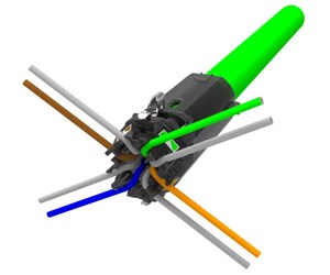 步骤 1 – 在电缆管理器中插入导线