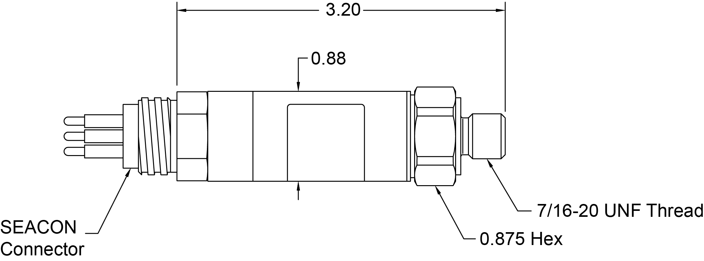 带 Seacon 湿拔插连接器的压力传感器